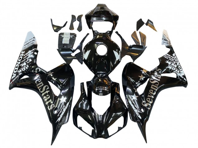 Carénages Moto Honda CBR1000RR 2006-2007 - Noir Brillant Or SevenStars