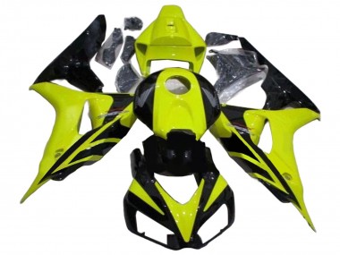 Achetez Carénages Moto Honda CBR1000RR 2006-2007 - Vert Noir Brillant Geometric