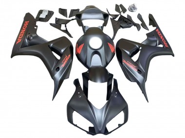 Achetez Carénages Moto Honda CBR1000RR 2006-2007 - Noir Mat Rouge Décalque