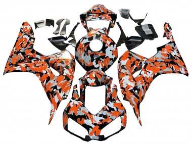 Achetez Carénages Moto Honda CBR1000RR 2006-2007 - Noir Orange Argent Camouflage