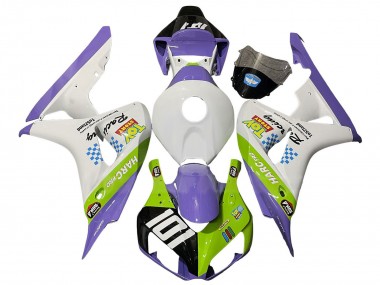 Achetez Carénages Moto Honda CBR1000RR 2006-2007 - Blanc Violet Vert Noir Brillant