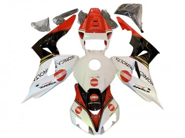 Achetez Carénages Moto Honda CBR1000RR 2006-2007 - Blanc Rouge Noir Brillant Konica Minolta