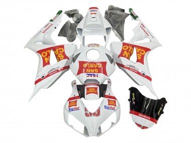 Achetez Carénages Moto Honda CBR1000RR 2006-2007 - Blanc Rouge San Carlo