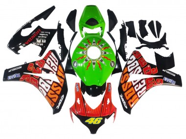 Achetez Carénages Moto Honda CBR1000RR 2008-2011 - Vert Orange Noir Brillant Rossi Michelin 46