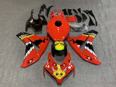 Achetez Carénages Moto Honda CBR1000RR 2008-2011 - Rouge Jaune Noir Brillant Requin