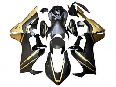 Achetez Carénage Moto Honda CBR1000RR 2017-2023 - Or Noir Mat
