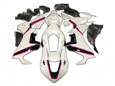 Achetez Carénage Moto Honda CBR1000RR 2017-2023 - Blanc Rose Noir Brillant