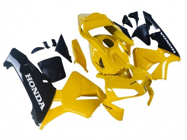 Achetez Carénages Moto Honda CBR600RR 2003-2004 - Jaune Noir Brillant