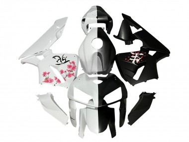 Achetez Carénages Moto Honda CBR600RR 2005-2006 - Noir Blanc Fleur de cerisier