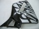 Carénages Moto Honda CBR600RR 2005-2006 - Noir Brillant Gris Flamme