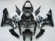 Carénages Moto Honda CBR600RR 2005-2006 - Noir Brillant Gris Flamme