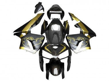 Achetez Carénages Moto Honda CBR600RR 2005-2006 - Noir Or Fibre de Carbone