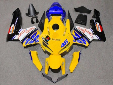 Achetez Carénages Moto Honda CBR600RR 2005-2006 - Jaune Bleu Blanc Nastro Azzurro 46