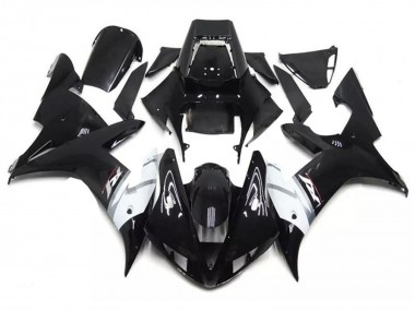 Achetez Carénages Moto Yamaha YZF R1 2002-2003 - Noir Brillant Blanc Argent