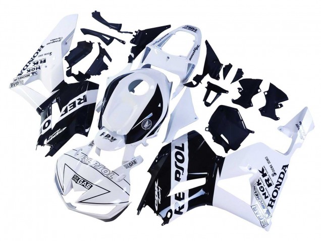 Carénages Moto Honda CBR600RR 2013-2023 - Blanc Noir Brillant Repsol