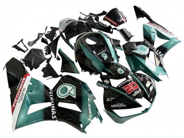 Achetez Carénage Moto Honda CBR600RR 2013-2023 - Bleu Sarcelle Noir Brillant Petronas 20