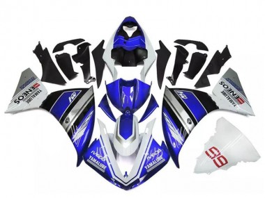 Achetez Carénages Moto Yamaha YZF R1 2009-2011 - Blanc Bleu Noir Yamalube ENEOS M1