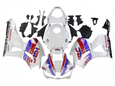 Achetez Carénage Moto Honda CBR600RR 2013-2023 - Blanc Rouge Bleu HRC