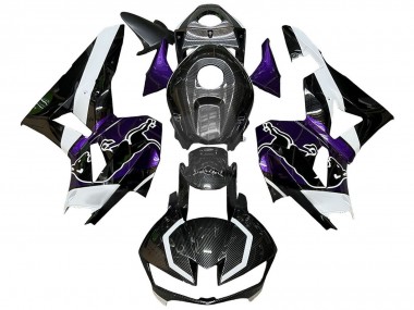 Achetez Carénages Moto Honda CBR600RR 2013-2023 - Noir Fibre de Carbone Blanc Violet Red Bull