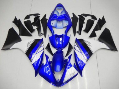 Achetez Carénages Moto Yamaha YZF R1 2009-2011 - Bleu Blanc Noir Mat