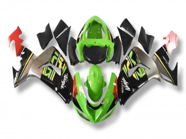 Achetez Carénages Moto Kawasaki ZX10R 2006-2007 - Vert Gris Rouge Noir Jaune
