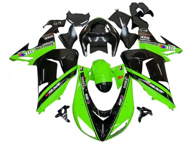 Achetez Carénages Moto Kawasaki ZX10R 2006-2007 - Vert Noir Elf Touch4 3M