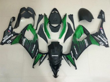 Achetez Carénages Moto Kawasaki ZX10R 2008-2010 - Noir Mat Vert