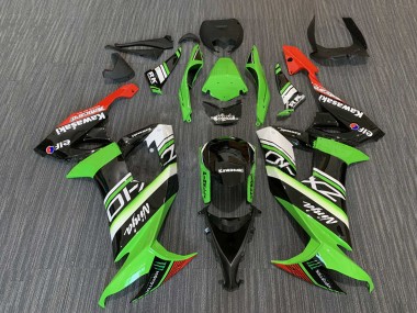 Achetez Carénages Moto Kawasaki ZX10R 2008-2010 - Vert Blanc Rouge Noir Elf Monstre Energy