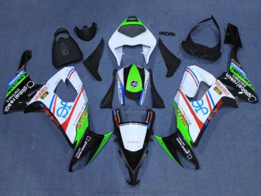 Achetez Carénages Moto Kawasaki ZX10R 2008-2010 - Blanc Fluorescent Vert Rouge Noir