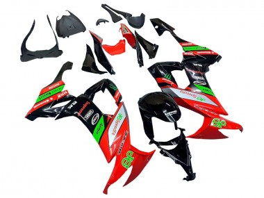 Achetez Carénages Moto Kawasaki ZX10R 2008-2010 - Rouge Vert Noir