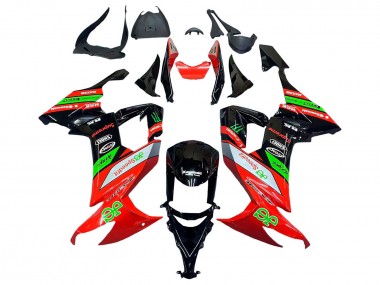 Achetez Carénages Moto Kawasaki ZX10R 2008-2010 - Rouge Vert Noir