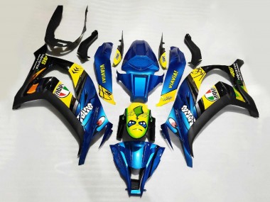 Achetez Carénages Moto Kawasaki ZX10R 2008-2010 - Bleu Jaune Noir Requin