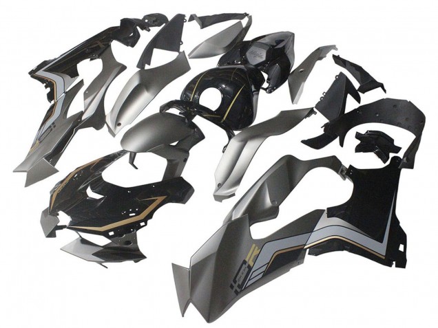 Carénages Moto Kawasaki ZX10R 2021-2025 - Noir Gris Or