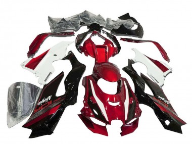 Achetez Carénages Moto Kawasaki ZX10R 2021-2025 - Rouge Blanc Noir Brillant