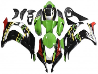 Achetez Carénages Moto Kawasaki ZX10R 2021-2025 - Vert Jaune Rouge Noir