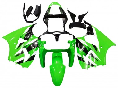 Achetez Carénages Moto Kawasaki ZX6R 2000-2002 - Vert Blanc Noir
