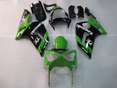 Achetez Carénages Moto Kawasaki ZX6R 2003-2004 - Vert Noir Elf Bridgestone