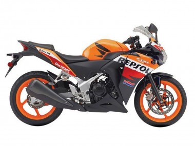Achetez Carénages Moto Honda CBR250RR 2011-2015 - Orange Blanc Rouge Noir Brillant Repsol HRC