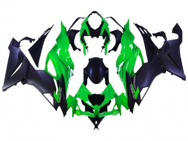 Achetez Carénages Moto Kawasaki ZX6R 2019-2022 - Vert Noir Mat