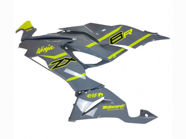Carénages Moto Kawasaki ZX6R 2019-2022 - Nardo Gris Jaune