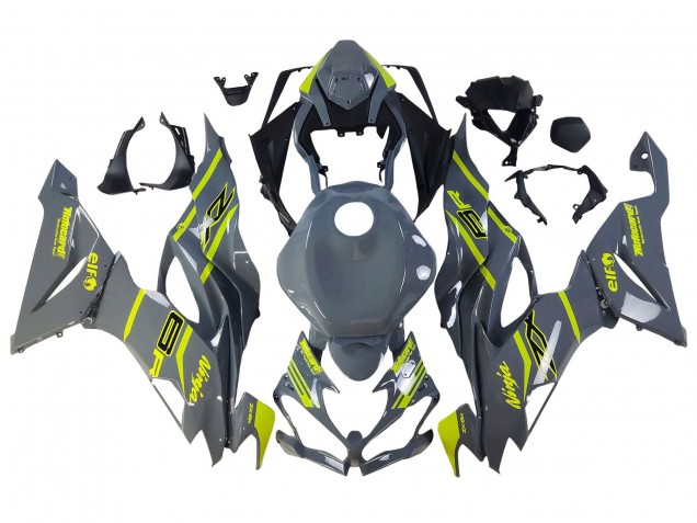 Carénages Moto Kawasaki ZX6R 2019-2022 - Nardo Gris Jaune