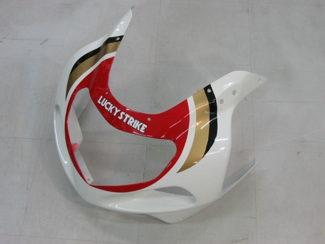 Carénages Moto Suzuki GSXR1000 2000-2002 - Blanc Rouge Lucky Strike