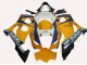 Carénages Moto Suzuki GSXR 1000 2003-2004 - Jaune Blanc Bleu Noir Corona