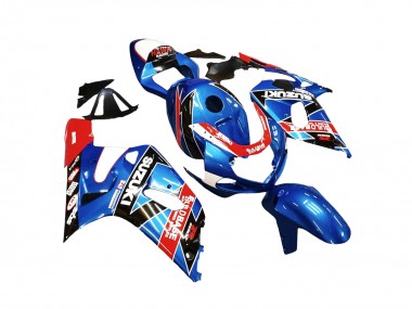 Achetez Carénages Moto Suzuki GSXR 600 / GSXR 750 2001-2003 - Bleu Rouge Courses