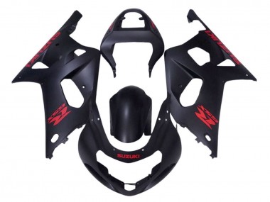 Achetez Carénages Moto Suzuki GSXR 600 / GSXR 750 2001-2003 - Noir Mat Rouge