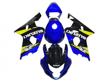 Achetez Carénages Moto Suzuki GSXR 600 / GSXR 750 2004-2005 - Bleu Jaune Noir