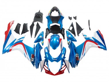 Achetez Carénages Moto Suzuki GSXR 600 / GSXR 750 2011-2024 - Bleu Blanc Rouge