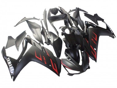 Achetez Carénages Moto Yamaha YZF R3/R25 2015-2018 - Noir Brillant Noir Mat Rouge