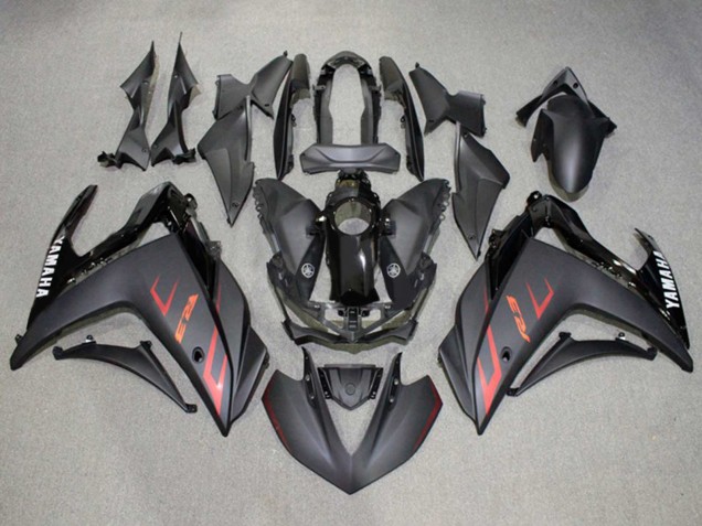 Carénages Moto Yamaha YZF R3/R25 2015-2018 - Noir Brillant Noir Mat Rouge