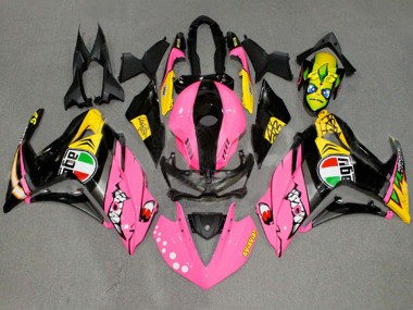 Achetez Carénages Moto Yamaha YZF R3/R25 2015-2018 - Rose Jaune Noir Requin 46